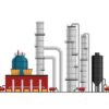 oil-and-gas-industry-illustration-set-oil-transportation-refinery-plant-and-factory-vector